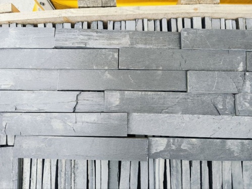 Плитка чёрная из натурального камня фасадная 30 см * 5 см, толщина 7 мм -30 мм купить в Барнаул