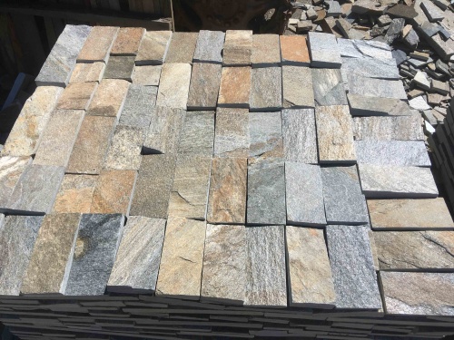 Плитка пилёная златолит Уральский для цоколя, отмостки купить в Барнаул