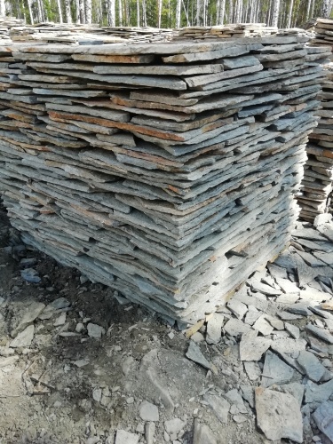 Плитняк златолит Уральский для цоколя, отмостки купить в Барнаул